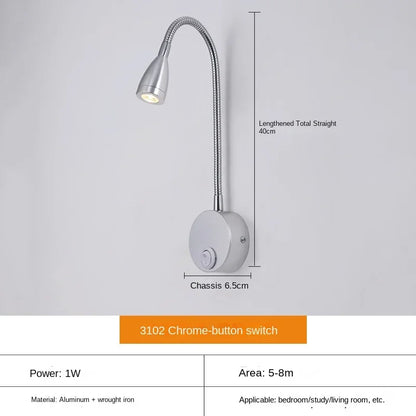 Vielseitige LED-Wandleuchte: Modern, Flexibel, Perfekt zum Lesen im Bett