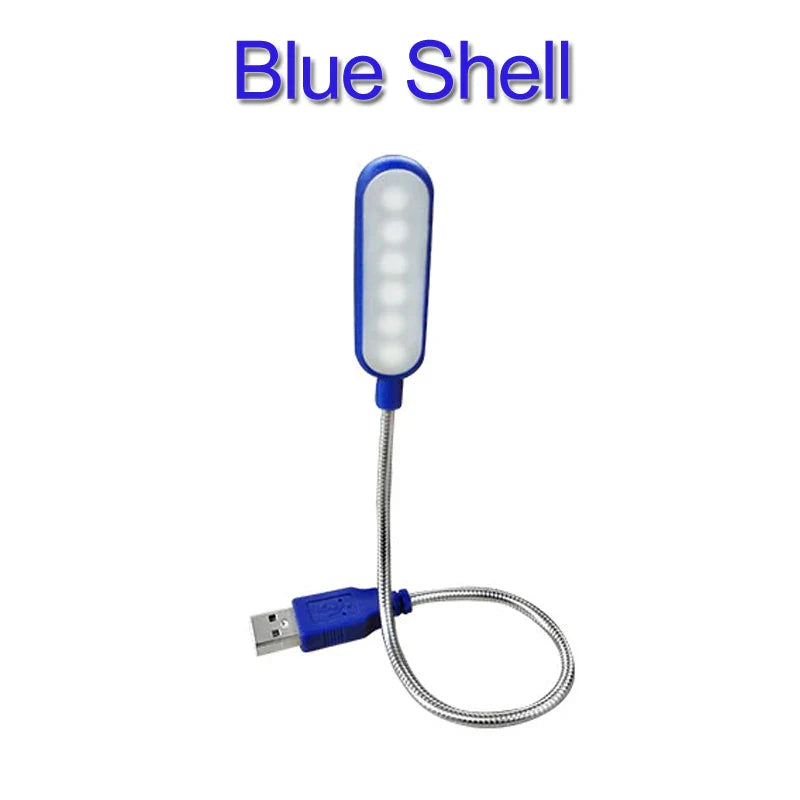 Tragbare USB LED Mini Buchlicht - Flexible 6 LEDs für Power Bank, Laptop, Notebook, PC