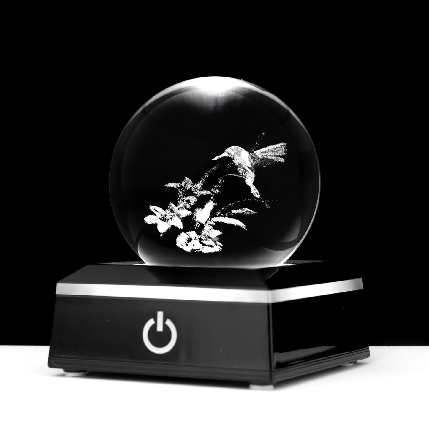 Kristallkugel Seepferdchen Delfine Eulen Globus Ozeane Ornamente Geschenke 3D Tiere Kristallkugel mit Lichtbasis Nachtlicht Wohnkultur