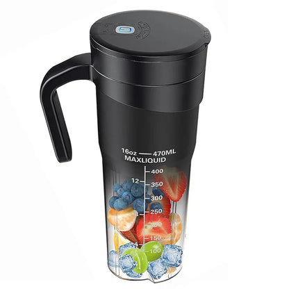 Tragbarer Entsafter - Wiederaufladbarer Mini-Mixer mit 6 scharfen Klingen für Shakes und Smoothies