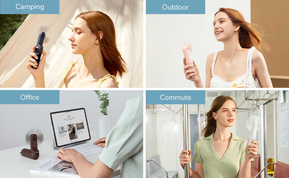 Frendorf | Tragbarer Mini-Ventilator + Powerbank + Taschenlampe + USB in 1 GADGET