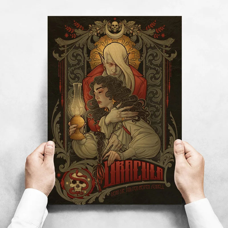 Art Nouveau Kraftpapier Poster Vintage Zuhause Zimmer Bar Café Dekor Ästhetische Kunst Wandgemälde