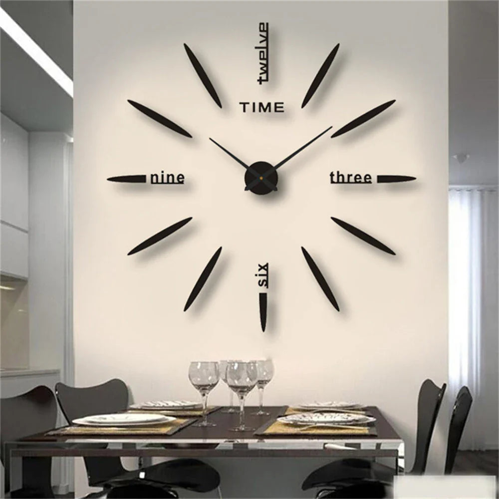 Neue große einzigartige Stil Acryl Wanduhr