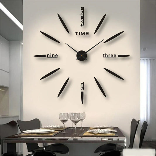 Neue große einzigartige Stil Acryl Wanduhr