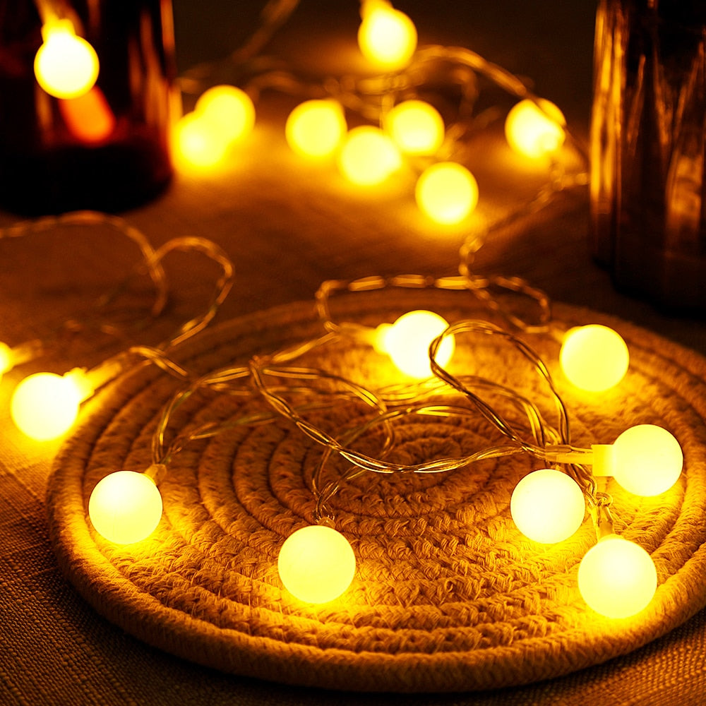 Frendorf | LumaBubbles LED Lichterkette Feenblasen Ball Licht | Festliches Licht | Warmweiß & Mehrfarbig | Dekorative Beleuchtung