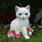 Niedliche Paar Katze Figurine
