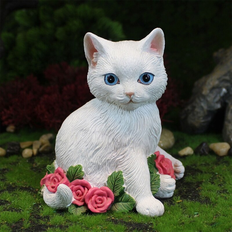 Niedliche Paar Katze Figurine