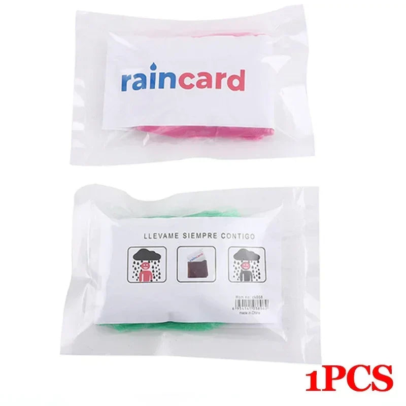 Einweg-Regenmantel-Set - 5/1 Stk tragbare Regenmäntel mit Schlüsselanhängerball für einfaches Reisen - wasserdichte Regenbekleidung für Reisen und Notfälle
