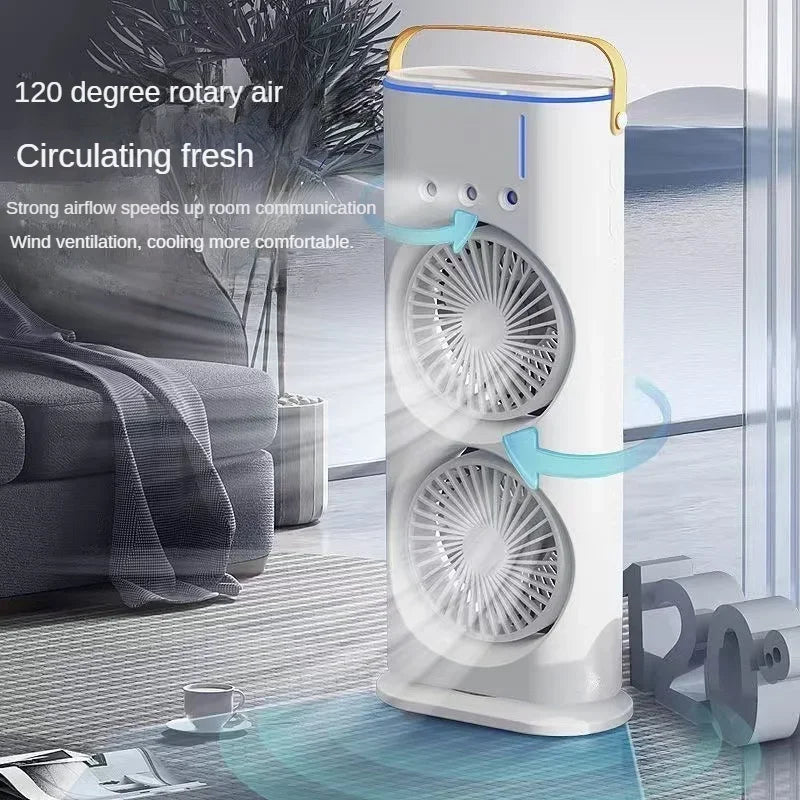 Frendorf | Tragbare Doppelventilator Kühl-Spray Klimaanlage