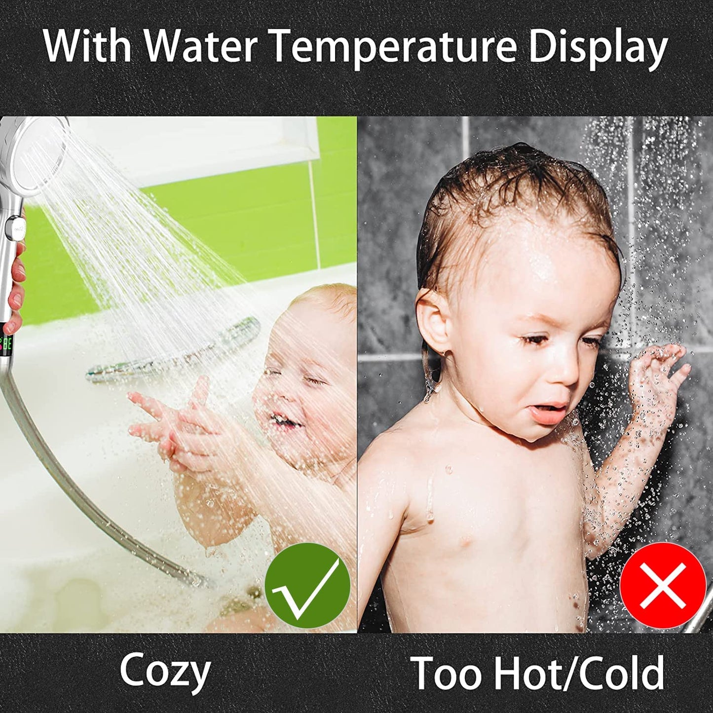 Duschkopf mit Temperaturanzeige im Angebot