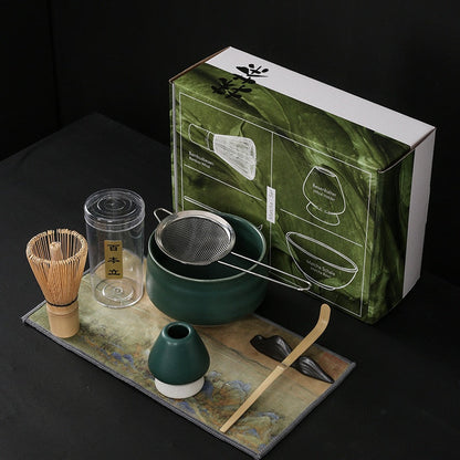 Japanischer Matcha, geeignet zum Bürsten einer Schüssel Tee, Schneebesen, Keramik-Ei-Schläger, Matcha für japanische Teezeremonie, Tee-Set manuell
