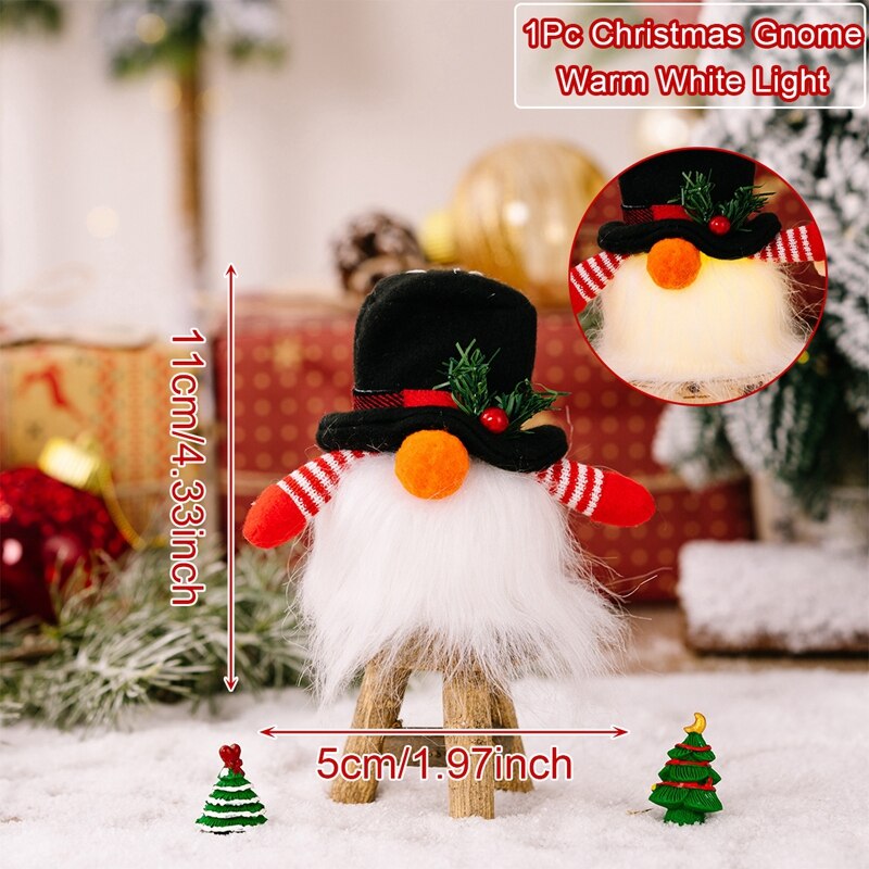Gnom Weihnachten Gesichtslos Puppe Frohe Weihnachten Dekorationen für Zuhause Weihnachtsornament Xmas Navidad Noel Geschenke Neujahr 2024