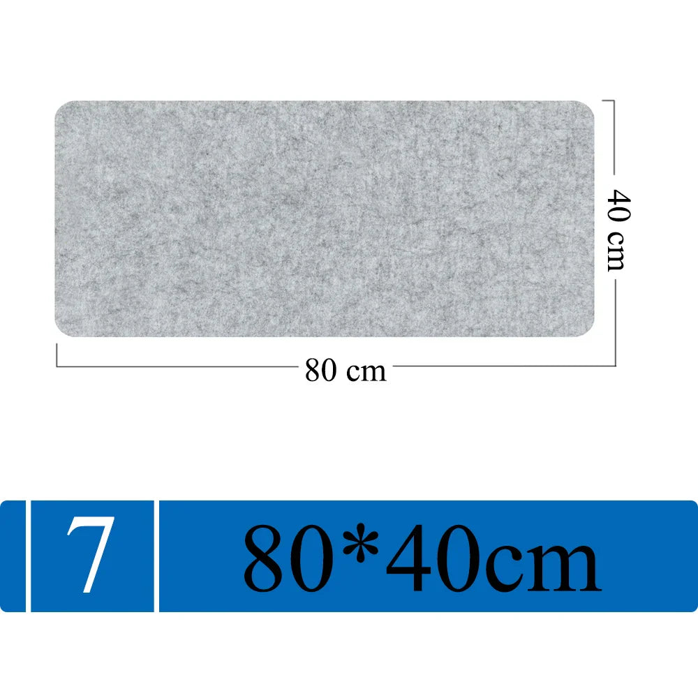 Großes Filz-Mauspad | Rutschfest & Schützend | Warm & Weich | 3mm Dick