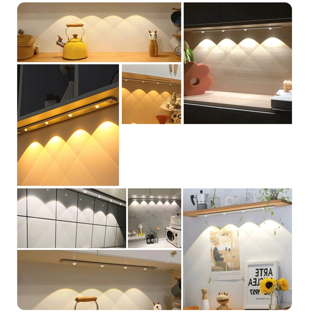 Frendorf | LumiShine Sensor Nachtlicht | Bewegungsmelder | Energiesparend | Kabelloses Design | 1+1 Aktion