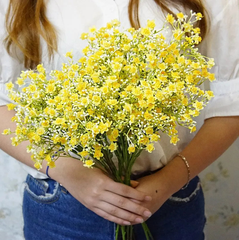 Frendorf | 1 Bundle Gypsophila Künstliche Blumen – Hochzeitsdeko Plastikblumen Vase für Zuhause, Party & Veranstaltungsdekorationen