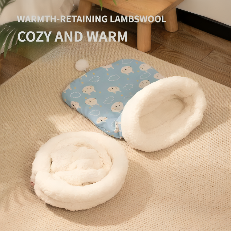 Frendorf |  Soft Fluffy Pocket-Schlafsack für Katzen &amp; Kleintiere