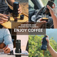 Tragbare Kaffeemaschine 18 Bar, Handdruckbetrieb, ZZUOM CM101, Kompakte Extraktion für Outdoor-Camping-Reise-Nutzung