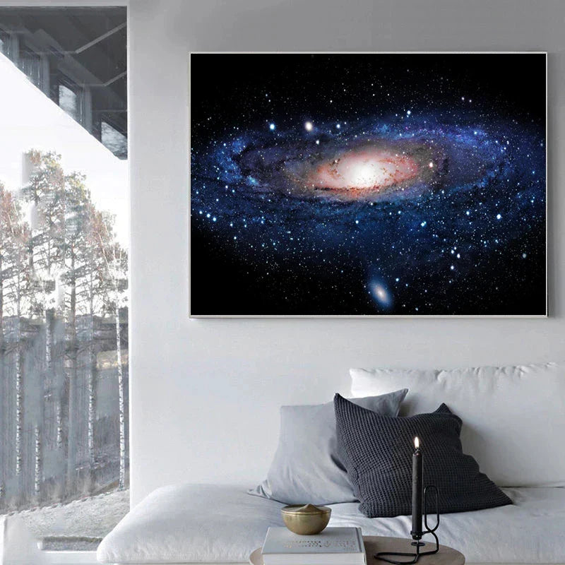 Frendorf | StarNova Nebula Leinwand | Moderne Wandkunst | Hochwertige Galaxie-Drucke | Dekoration für Zuhause
