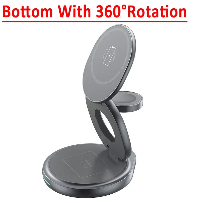 Frendorf | 3 in 1 faltbares magnetisches kabelloses Ladegerät