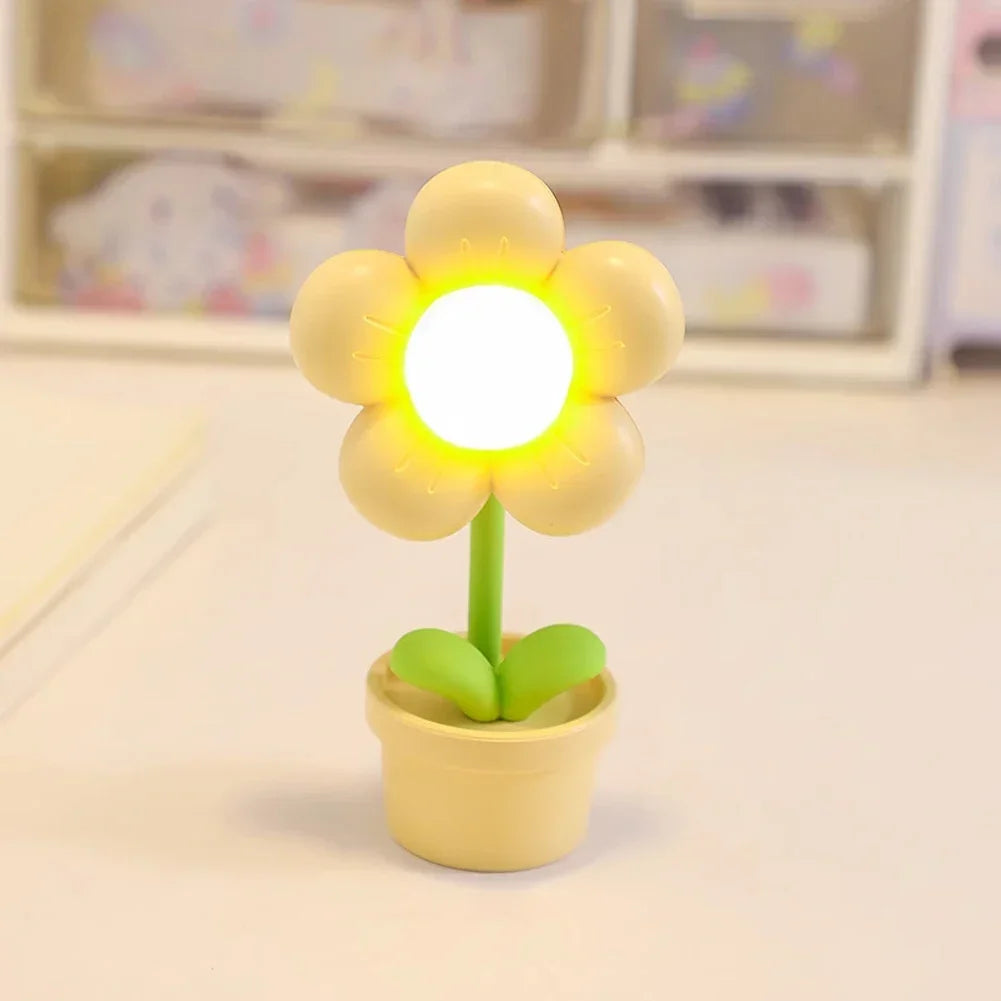 Mini LED Blumen Nachttischlampe