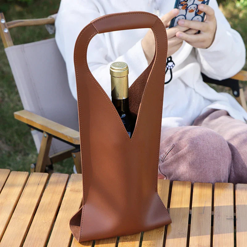 Weinliebhaber Leder Tote