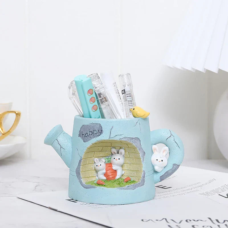 Frendorf | BloomBuddy Gießkanne Pflanztopf | Tierisches Blumentopf-Ornament für Sukkulenten & Pflanzen | Feengarten & Tischdekoration