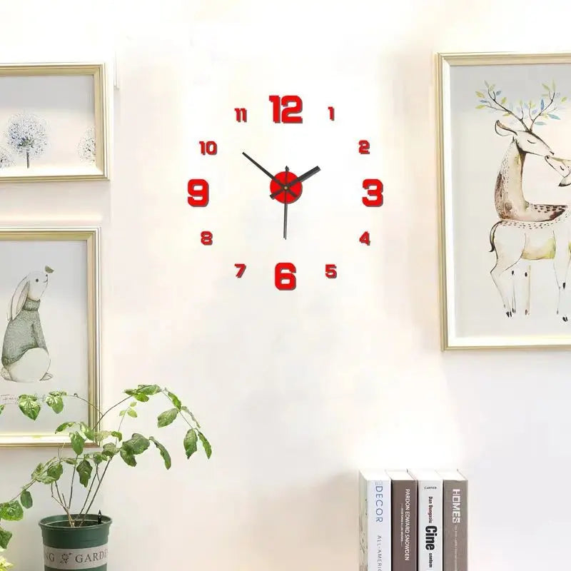 Kreative rahmenlose Wanduhr