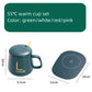 400ML Kaffeetasse Untersetzer Set 55 Grad Temperaturhalte Automatische Heizung Keramikbecher