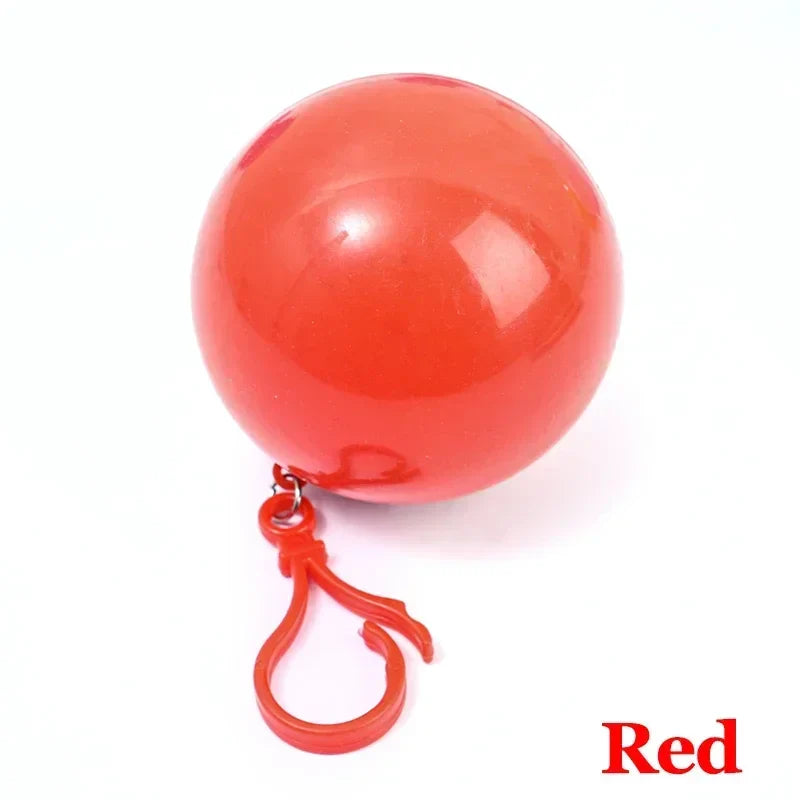 Einweg-Regenmantel-Set - 5/1 Stk tragbare Regenmäntel mit Schlüsselanhängerball für einfaches Reisen - wasserdichte Regenbekleidung für Reisen und Notfälle