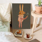 Vintage Cartoon Leinwandkunst