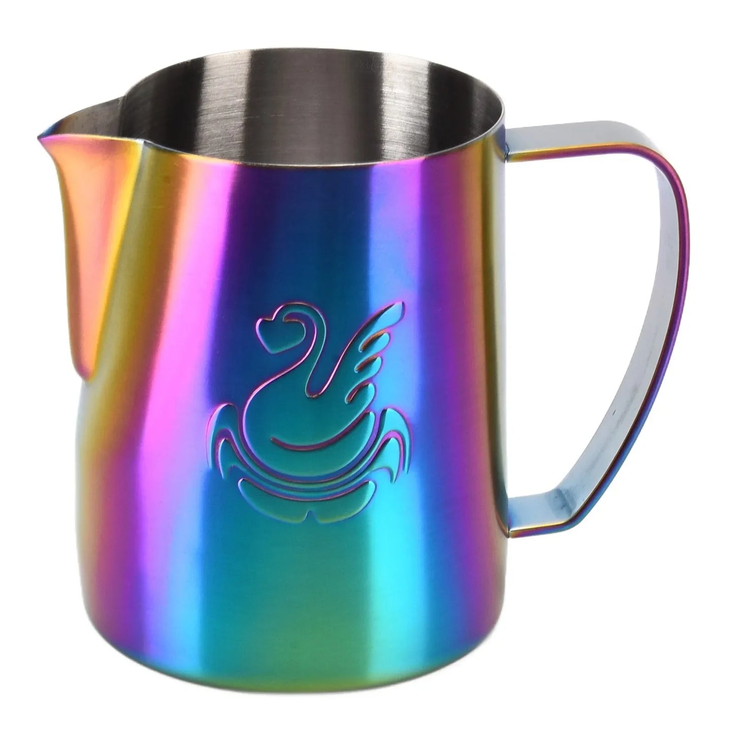 600ml Edelstahl-Kaffeekanne Milchaufschäumer Tasse Sahnebereiter Espresso Latte Art Werkzeug Eleganter Schwan