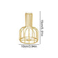 Frendorf | AuraCage Goldene Vase | Metall-Käfig-Design | Elegante Dekoration | Perfekt für Zuhause & Büro | Zeitloses Wohnaccessoire