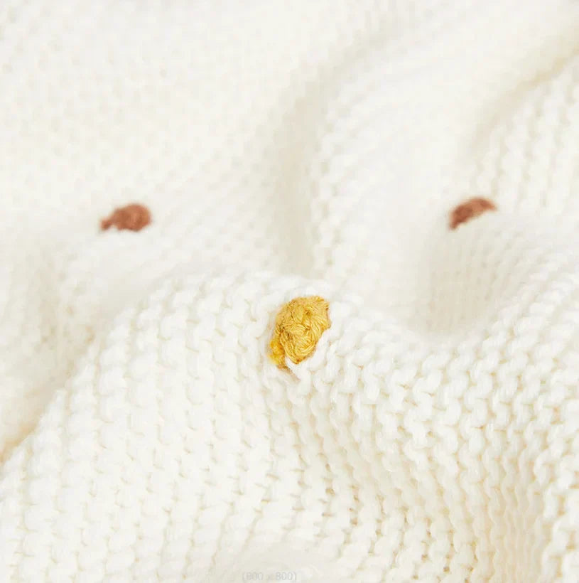 Frendorf | gestrickte Babydecke und Kinderwagen-Decke - 100x70 cm