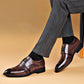 Frendorf | Herren Leder Schuhe Stilvolle Herren Schuhe Spitz Oxford Hochzeit Leder Herren Dress Schuhe Gentleman Büro Mann Schuh
