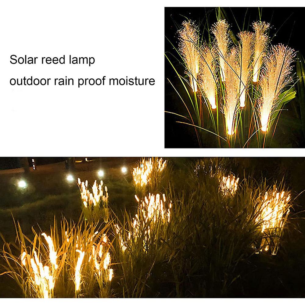 Solar Reed Wasserdichte Faser Patio Lichter
