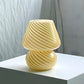 Ätherisch Glow - Kleine Glaspilz-Tischlampe