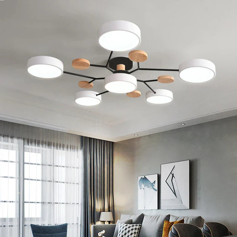 Frendorf | LumiStyle LED Deckenleuchte | Modernes Design | Dimmbare Beleuchtung für Wohnzimmer & Schlafzimmer
