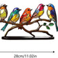 Frendorf | ElegantAviary | Bunte Vögel auf Ast Schreibtischornamente