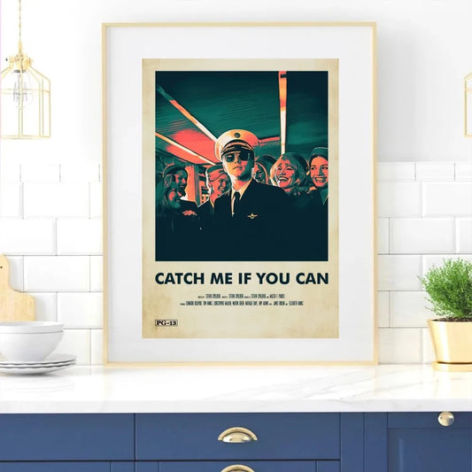 Movie Catch Me If You Can Poster Home Room Decor Livingroom Bedroom Aesthetic Art Wall Painting Stickers