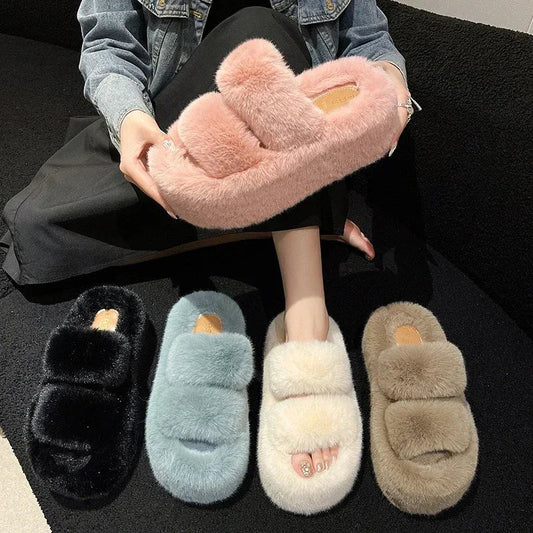 FuzzyElegance - Weiche Hausschuhe für Damen