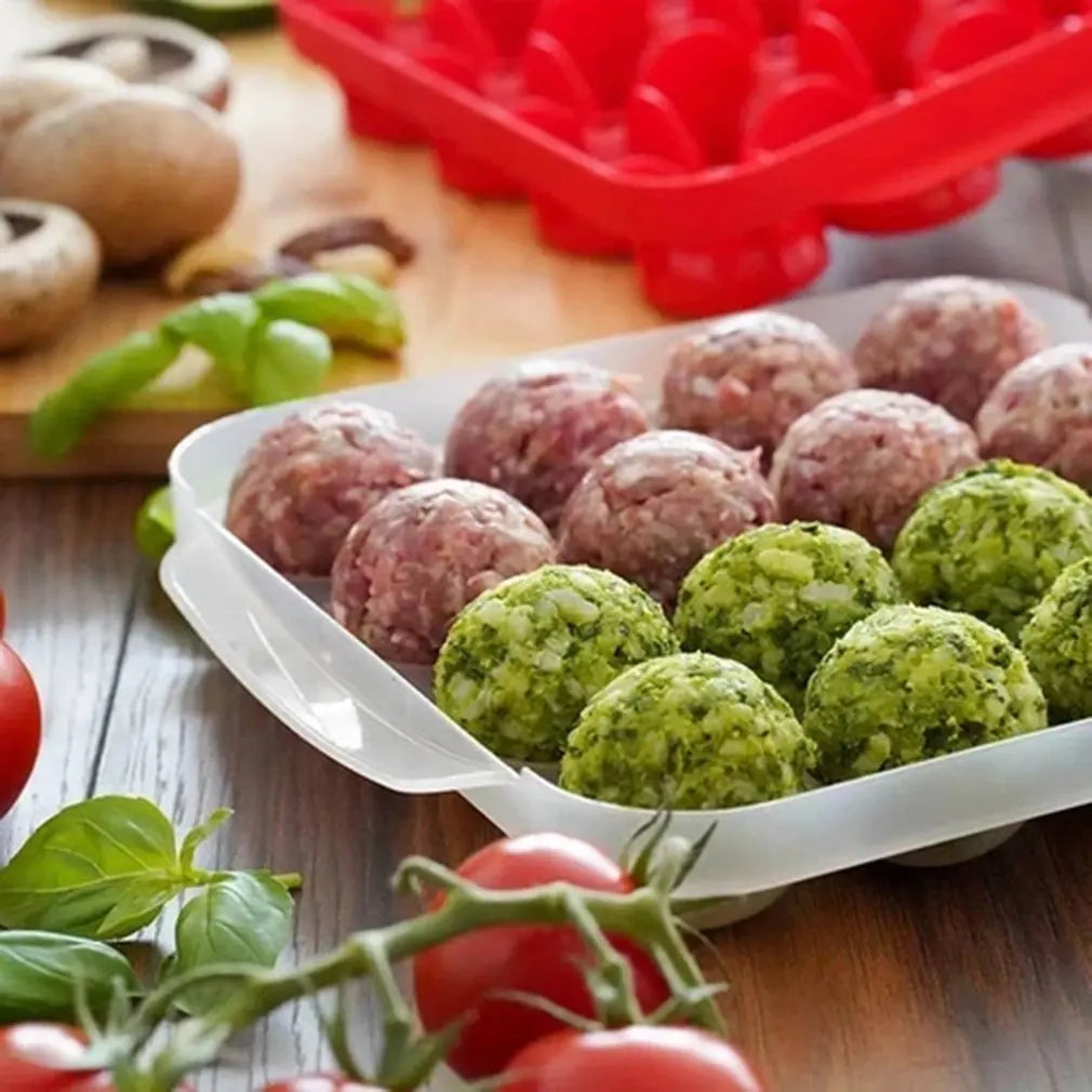 Frendorf | Ballora Meatball Maker | 16 Kugeln auf einmal | Antihaft-Design | Vielseitig einsetzbar