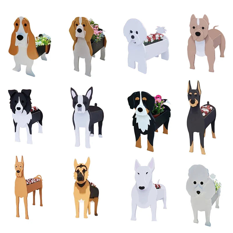 Blumentopf - Pawsome - Hund Pflanzenbehälter - Verschiedene Rassen