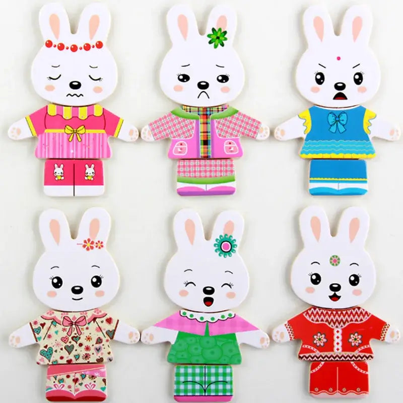 Frendorf | Bildungs-Tierpuzzle-Set – Für kreatives und lehrreiches Ankleiden