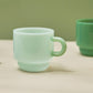 2-colored glass mug