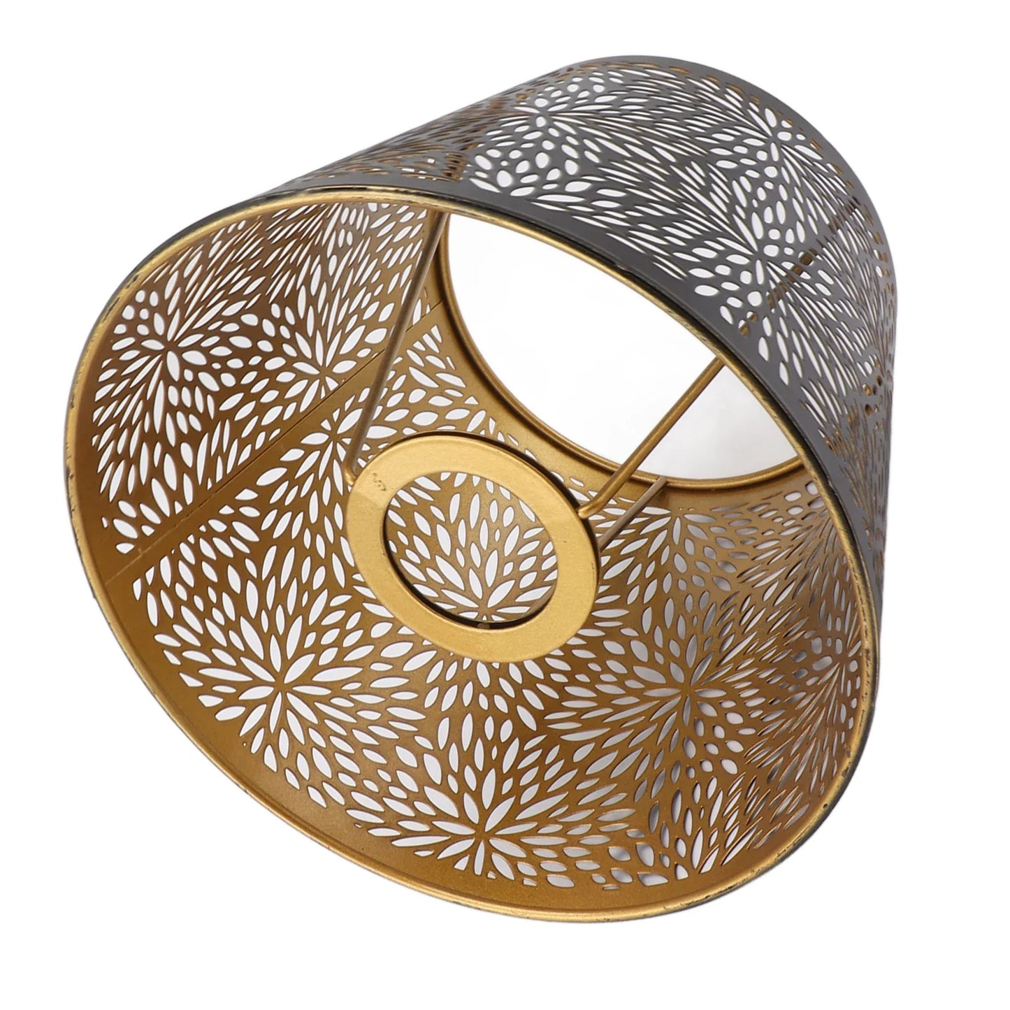 Metall-Lampenschirm mit Goldmuster
