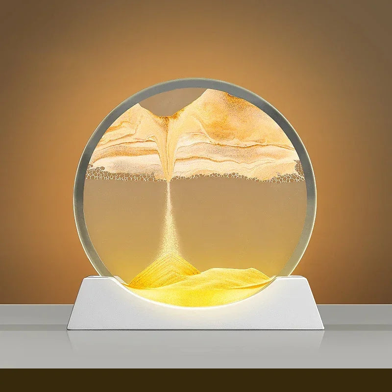 Bewegende Sand Tischlampe