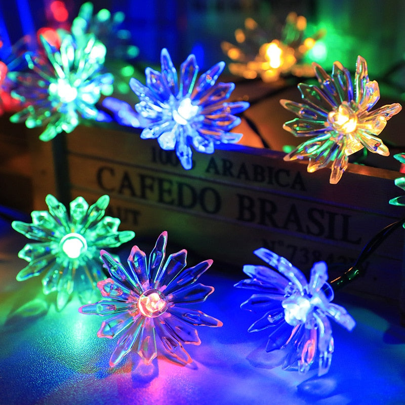 Florale Garten Mehrfarbige Solarbetriebene LED Streifen