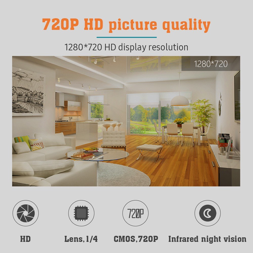 Drahtlose Türviewer-Kamera mit Monitor, Live-Ansicht und Nachtsicht für die Haussicherheit (Batterie nicht enthalten)
