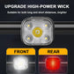 Frendorf | Rechargeable Bike Lights Set – Wiederaufladbare Fahrradlichter mit Front- & Rücklicht für maximale Sicherheit
