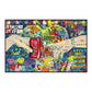 Modern Pop Wall Art Street Graffiti Bus Car Charles Chaplin HD Canvas Nordic Poster Print Home Bedroom Living Room Decoration